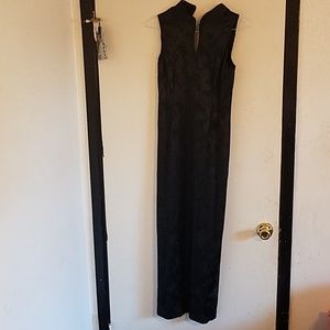 Full length black dress